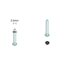 2pcs Glass Ear Gauges Stretching Kit Short Taper Expander 1.6-16mm