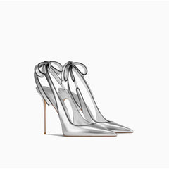 Elegant Beige Stiletto Heels 2025 Summer Women Shoes Pointed Toe Dress Party Sandals