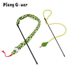 Tassel Snake Cat Teaser Stick Teasing Rod for Cats Toys Kitten Playing Scratch Pet Toy Wand