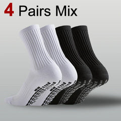 1/4/10 Pairs Neutral Anti Slip Football Socks Spring Summer Absorbing Sweat Breathable Basketball Running Leisure Sports Socks