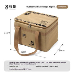 30l/42l/56l Insulated Waterproof Tactical Camping Bag Foldable Outdoor