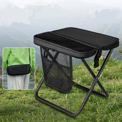 Camping Folding Stool with Storage Sack Portable Pocket Lightweight