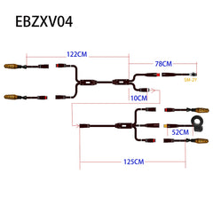 EBKE Electric Bicycle Ebike Turn Signal V04 12V or 36V 48V 52V 72V Waterproof Cable LED Flashing