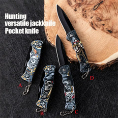 1PC,Heavy Duty Box Cutter Folding Knife Stainless Steel Fruit Peeling Knife Camping Portable Knife Tactical Tools Utility Knife