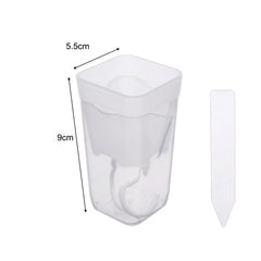 Transparent Flower Plant Pot Self Watering Planter Drainage Holes Seedling Propagation Container Household Garden Accessories