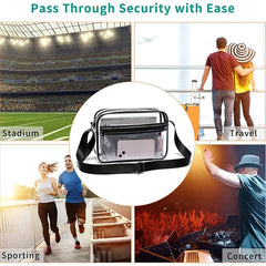 PVC Transparent Shoulder Bag Woman Crossbody Bags Concerts Sports Events Waterproof Jelly Pack Summer Travel Purse Phone Pouch