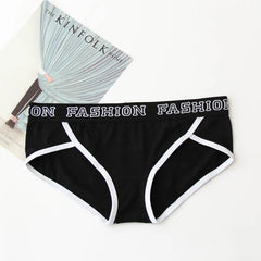 Sports Fitness Cotton Boxer Pants Elasticity Belt Women's Underpants Breathable Antibacterial Knickers Loose Hip-Wrapped Briefs
