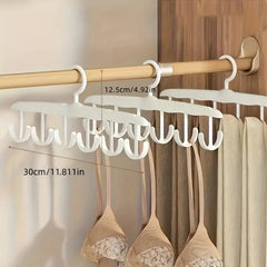 12-Hook Rotating Hanger – Space-Saving Closet Organizer for Ties, Belts, Underwear, Skirts | Portable Home & Dorm Storage