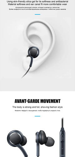 Type C Wired Earphone For Samsung Galaxy S23 S21 S22 Ultra Plus 3.5 mm Earbuds Headphones A54 A34 A53 A53 Accessories