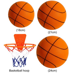 Silent Soft Ball High-Resilience Mute Dribbling Basketball Lightweight 3/5/7 for Various Indoor Activities