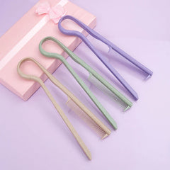 Wheat Straw V-shaped Flat Comb for Hair Straight Salon Hair Brush Straightner Hairdressing Comb Portable Mini Barber Hairbrush