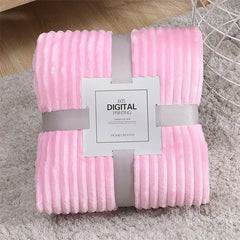 Soft Adult Cover Coral Fleece Blanket On The Sofa Thickened Winter Bed Blanket Warm Stitch Fluffy Bedspread Plaid Sofa Bedroom