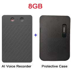 AI Voice Recorder Transcribe & Summarization with ChatGPT Audio Recorder AI Notetaking Device for Lecture Meeting Call Interview
