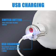 Portable Outdoor BBQ Camping Lights USB Rechargeable Lamp LED Emergency Bulb Hook High Power Tents Lantern Night Lights Bulb
