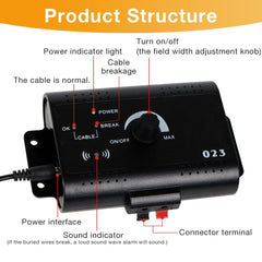 HT-023 Dog Electric Fence Shock Training Collar Electronic Pet Fencing System Adjustable Control Range Wired Containment System