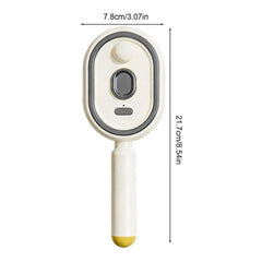 Steam Brush for Hair Rechargeable Detangling Comb with Oil Measuring Cup Steam Straightener Brush for Home Smoothing Curly Thick