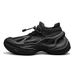 Men's shoes new breathable mesh sports shoes trendy one foot casual thick soled sports shoes dad shoes