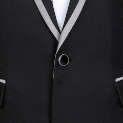 (jacket+pants) Men Fashion Wedding Banquet Party Flower Suits Singer