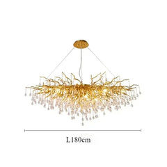 American Luxury Crystal Ceiling Chandelier Modern Art Living Dining Bedroom Hanging Lamp Hotel Hall Home Decor Pendant Lights