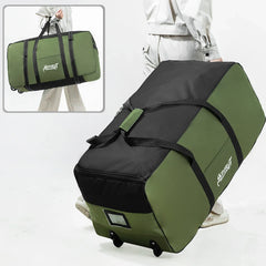 Outdoor Camping Picnic Equipment Storage Box, Tent Supplies Storage Box with Wheels, Large-Capacity Oversized Travel Bag