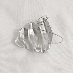 Exaggerated Metal Irregular Pleated Joint Ring for Women Men Exquisite Unique Geometric Texture Adjustable Ring Party Jewelry