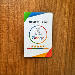 13.56Mhz Programmable Google Review Card NFC Station Table Acrylic Stickers Waterproof NFC Stand Google Review Card