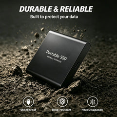 High Efficiency External Hard Disk Mobile Solid State Drive 1TB 2TB TPYE-C Storage Device For Data Backup