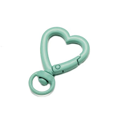 5Pcs Heart Shape Rotation Alloy Lobster Spring Clasps Openable Key Ring  Hook Carabiner Connector Dog Chain Buckles DIY Jewelry