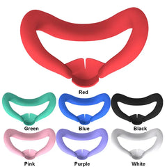 Silicone VR Face Cover for Meta Quest 3 Silicone Eye Mask Sweatproof Mask Face Cushion Replacement for VR Glasses Accessories