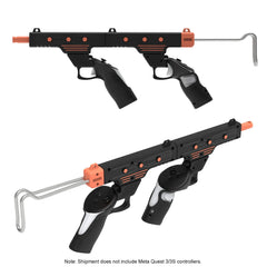VR Gunstock Compatible for Meta Quest 3S/3 Accessories VR Controller Stock Adapter Enhance Real Feeling and Stability