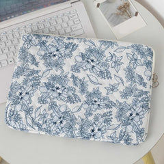 11/13/15 Inch Laptop Sleeve Quilted Laptop Bag Coquette Floral Laptop
