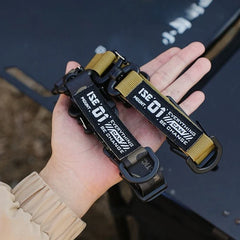 Outdoor Camping Multifunctional Hanging Strap Tactical Molle Storage Bag Shoulder Strap Durable Carabiner Clips for TravelHiking