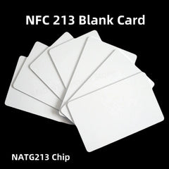 10/50pcs NFC Ntag216 Ntag215 Ntag213 White Card TAG ISO14443A RFID Cards Ntag 213 Chip for All NFC Enabled Phones