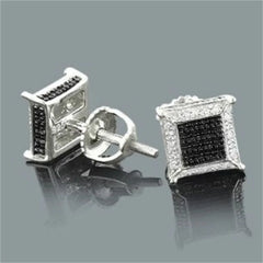 Delicate stud earrings for men and women Square accessories suitable for wedding parties go with everything