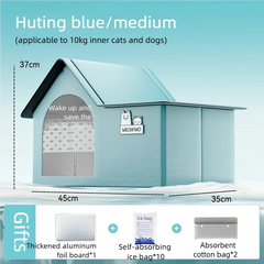 Cat Air Conditioning House with Frame Summer Cat Cooling House Cat Ice