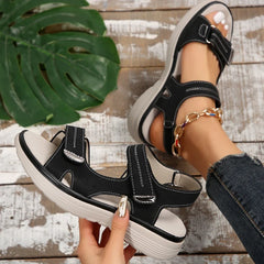 Summer Wedge Sandals for Women 2026 New Fashion Non Slip Beach Shoes Woman Lightweight Casual Platform Plus Size Sandals Women