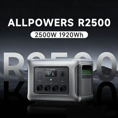 ALLPOWERS R2500 Portable Power Station 1920Wh 2500W Solar Generator & SP037 Solar Panels 400W / 2X400W Solar Charger for Camping