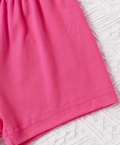 Baby Girl Round Neck Short Sleeved Daddy's GIRL Fashionable Letter