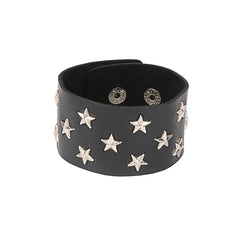 Punk Bracelets PU Leather Studded Bracelet Adjustable Goth Cuff Bracelet Gothic Rivet Buckle Wristband for Men Women Emo Jewelry