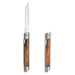 Multi-functional outdoor folding knife, high-hardness Damascus steel folding knife, portable fruit knife