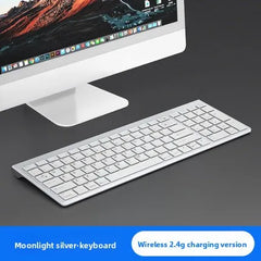 Wireless Bluetooth Dual Mode Keyboard Mouse Set Ultra-Thin Rechargeable Long Battery Life Silent