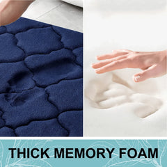 Memory Foam Bathroom Rug Anti-slip bathroom mat ultra Soft floor mat Non-Slip Water Absorbent and Machine Washable