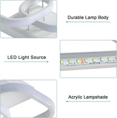 Modern LED Ceiling Lights Square Aisle Lamps Small Corridor Ceiling Fixtures for Hallway Kitchen Bedroom Stair Living Room Study