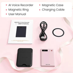 AI Voice Recorder NEWYES Ailog Voice Recorder Device with App Control Transcribe Summarize 64GB Memory Smart Audio Recorder 2026