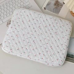 11/13/15 Inch Laptop Sleeve Quilted Laptop Bag Coquette Floral Laptop