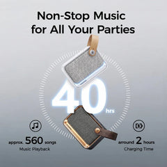 1MORE NANO Portable Bluetooth Speaker Deep Bass TWS Stereo Pairing RGB Light IP67 Outdoor Mini Sound Box 40H Playtime