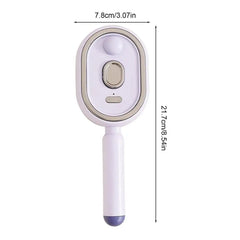 Steam Brush for Hair Rechargeable Detangling Comb with Oil Measuring Cup Steam Straightener Brush for Home Smoothing Curly Thick