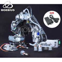 Big Load Arduino 4 DOF Suction Pump Robot Arm Manipulator with Stepper Motor Industrial Robotics Model Multi Axis Claw