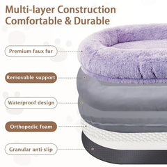 Human Dog Bed, 71''x45''x12'' Size Fits Adult and Pet Washable Giant People Bed 10 CM Thick Memory Foam Large Oversize, Custom