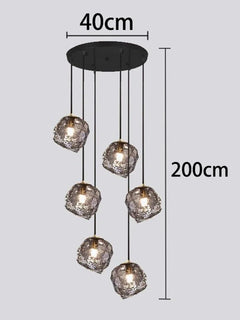Modern home decor led lights pendant light lamps forstaircase Chandeliers for living room hanging light indoor lighting